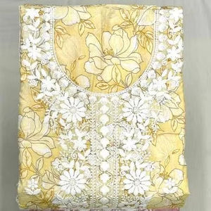 ART RIDHHS SIARA Venta al por mayor Materiales de vestido estampado de algodón SALWAR KAMEEZE con LAKHNAVI Trabajo en HYDERABAD - Product Image 1