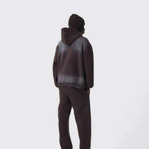 Sudadera con capucha térmica de gran tamaño para hombre de alta calidad con estampado de pantalla personalizado de algodón mezclado para la temporada de invierno - Product Image 6