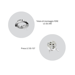Ensemble de 7 spots LED réglables GU10 7W 4000K finition chromée lumière naturelle pour plaques de plâtre et bois - Product Image 2