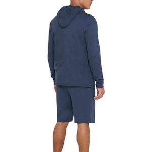 Conjunto de Pantalones Cortos y Sudadera con Capucha de Dos Piezas para Hombre, Estilo Urbano, Secado Rápido, Transpirable, de Poliéster/Algodón, Personalizable - Product Image 3