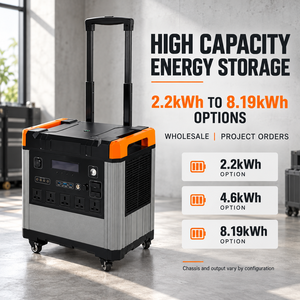 Estación de Energía Portátil de 5000W con Panel Solar, Carga Bidireccional AC, Batería LiFePO4 de 5120Wh, Kit de Generador Solar para Venta al Por Mayor - Product Image 1