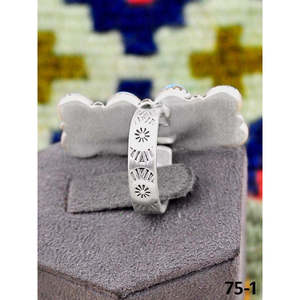 Bague ajustable artisanale Southwest Palomino avec incrustation sertie de pierres Golden Hills, cadeau - Product Image 3