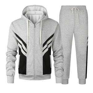 Vente en Gros Hommes Personnalisable Couleur Design Fermeture à Cordon Polyester/Coton Survêtement Sportswear Vendeur Ensemble Coupe-Vent - Product Image 3