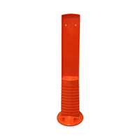 Borne de délimitation directionnelle flexible de 75 cm en matériau TPU réfléchissant prismatique haute intensité – Outil essentiel pour la gestion du trafic