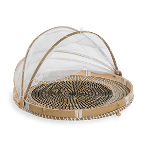 Couvre-plats en herbe de mer tissés à la main, vente en gros, plateau de couverture pour aliments en herbe de mer, accessoire de table en paille - Product Image 1