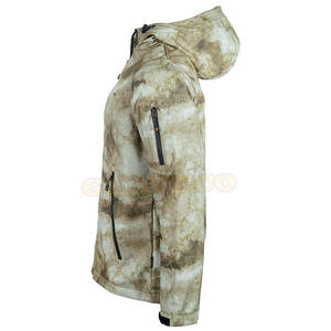 Chaqueta Softshell hecha a medida para hombre con estilo callejero Venta directa de fábrica Patrón de letras con cuello con capucha de invierno - Product Image 2