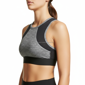 Sexy Asymmetric Yoga <b>Bra</b> Women High Support Workout Crop Top Padded Athletic Sports <b>Bra</b> - Product Image 3