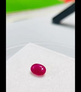 Rubis naturel certifié IGI, taille ovale, 1,46 carats, 7,91*6,05*3,12 mm, couleur rouge premium, lustre excellent, pierre précieuse de collection pour bijoux - Product Image 3