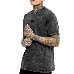 T-shirt vierge vintage de haute qualité T-shirts surdimensionnés en coton uni T-shirt ample personnalisé personnalisé - Product Image 1