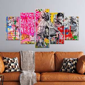 Tableau imprimé sur toile : Love Is All We Need, toile enveloppée 5Pmix - Product Image 1