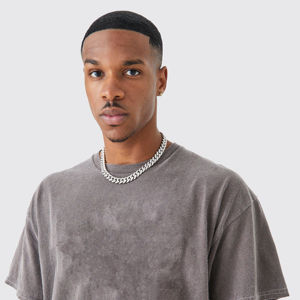 Venta al por mayor de los hombres de lavado ácido camiseta Streetwear Hip Hop Stone Crew, Fitness 100% algodón camisetas con Logo lavado ácido camiseta - Product Image 3