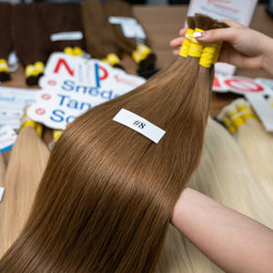 Luxury Virgin Vietnamese Human Hair Extensions Bulk Human Hair for <b>Braiding</b> Customized Colors Bulk Hair No Weft - Product Image 3