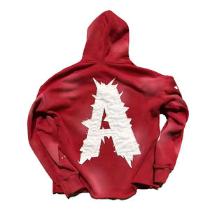 เสื้อมีฮู้ดผ้าฟลีซ XS สำหรับผู้ชายผ้าคอตตอน100% ลายพิมพ์สีจางเหมาะสำหรับฤดูหนาว - Product Image 2