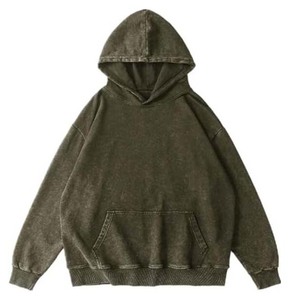Nouveau design de qualité supérieure, sweat-shirts à capuche pour hommes, respirant, mélange polyester/coton, séchage rapide, style délavé à l'acide, broderie, hiver - Product Image 4
