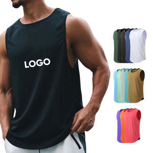 Camisetas sin Mangas de Poliéster 100% para Hombre, Ropa Deportiva Tejida, Camisetas Deportivas para Exteriores, Chalecos Deportivos Personalizados - Product Image 6