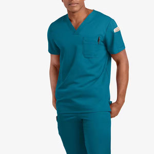 Top tendance femmes gommage costumes hauts mode gommages à manches courtes maillot médical médecin infirmière uniforme médical hauts en jersey - Product Image 5