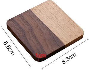 Classic Square Shaped Black Tea <b>Coasters</b> <b>Set</b> of 6 Tabletop <b>Coasters</b> for Tea Coffee Cups Mugs Beer Cans Bar Glass for Office Home - Product Image 4