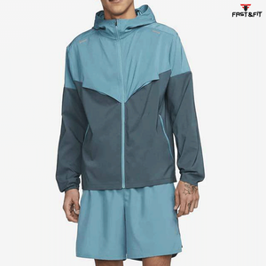 Chaqueta Cortavientos Deportiva con Capucha y Cuello Alto de Lona Ligera de Nuevo Diseño, Impermeable, Transpirable, Chaquetas de Invierno con Logotipo Frontal para Exteriores - Product Image 3