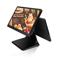 Terminal POS Todo en Uno OEM de 15 Pulgadas con Pantalla Táctil LED de 1024x768, 128GB/256GB/512GB, Doble Pantalla, Windows, Intel I7, 4GB/8GB/16GB RAM
