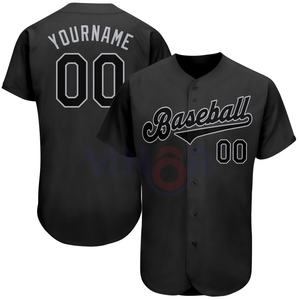 Camiseta Deportiva de Béisbol con Cuello en V para Hombre, Talla Grande, con Botones, Transpirable, Estampada por Sublimación, Lisa - Product Image 1