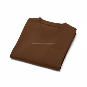 ชุดยูนิฟอร์มสครับส์ทางการแพทย์แบบสั่งทำ OEM ผ้าซาตินน้ำหนักเบา คอวี สำหรับบุรุษและสตรี - Product Image 6