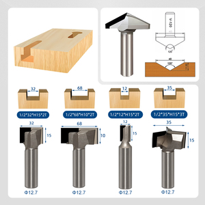 <span class=keywords><strong>Fresa</strong></span> a T in PCD per Profilatura e Sagomatura, Utensili per Lavorazione del Legno in PCD, <span class=keywords><strong>Fresa</strong></span> a V per Scanalature in PCD - Product Image 2