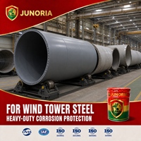 Apprêt époxy liquide Junoria riche en zinc pour structures en acier de tours éoliennes – Protection anticorrosion robuste