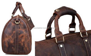 Vente en gros en usine de sacs de sport de luxe en polyester portable avec logo personnalisé pour les voyages d'affaires Gym Weekender Utilisation décontractée durable - Product Image 5