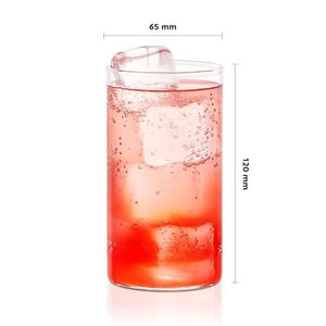 Juego de Vasos de Vidrio de Borosilicato de Calidad Superior, Resistentes al Fuego y Aptos para Microondas, para Uso Diario y Regalos - Product Image 4