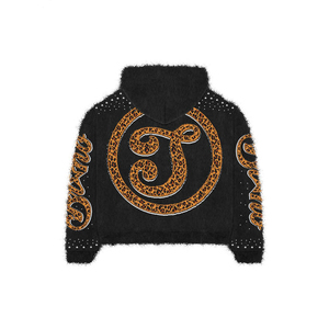 Sweat-shirts à capuche pour hommes, nouvelle conception 2026, 100% coton, de haute qualité, poids lourd, 450 g/m², streetwear, impression en relief, broderie - Product Image 4