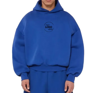 Sweats à capuche d'hiver pour hommes de haute qualité 100% coton vêtements de mode personnalisés avec impression numérique solide - Product Image 5