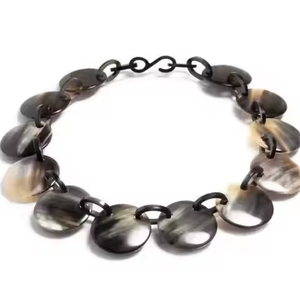 สร้อยคอเขาควายผลิตภัณฑ์คุณภาพสูงฮอร์นควายวัวฮอร์นสำหรับเด็กผู้หญิงสไตล์ใหม่แตรธรรมชาติจากงานฝีมือเสี้ยว - Product Image 1