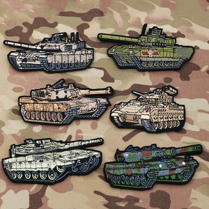 Cool Design Broderie Patch pour Garçons Homme Sac Chemise-Tank Tactique Modèle Chariot Voiture Différent Anglais Lettre Fleur - Product Image 5