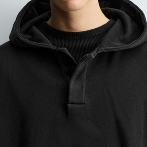 Sweat à capuche uni pour homme avec poche kangourou, manches longues, design respirant, matière de haute qualité, logo personnalisé, prix d'usine - Product Image 2