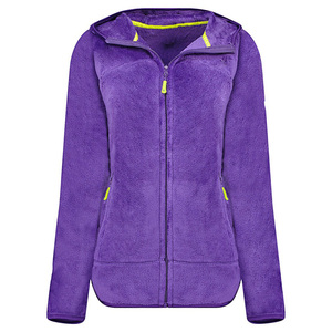 แจ็กเก็ตมีฮู้ดขนแกะขั้วโลกสำหรับผู้หญิงแจ็คเก็ตมีสไตล์คลาสสิกมีซิประบายอากาศได้ดีนุ่มสบายสำหรับผู้หญิง - Product Image 3