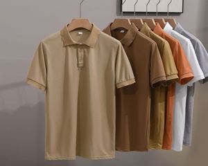 OEM logotipo personalizado bordado impreso diseño transfronterizo Shopee se especializa en verano de los hombres de color sólido de manga corta polos - Product Image 6