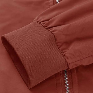 Blouson aviateur d'hiver pour hommes de couleur unie de haute qualité à bas prix col montant motif respirant grande taille Options - Product Image 6
