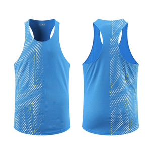 เสื้อกล้ามออกกำลังกายผู้ชายแบบสั่งตัด ผ้าฝ้าย 100% แห้งเร็ว ระบายอากาศดี สไตล์ไฮสตรีท ผ้าถัก ทันสมัย รุ่นใหม่ล่าสุด - Product Image 2