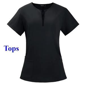 Traje de uniforme médico contemporáneo para enfermeras Exfoliante de cirugía práctica con bolsillos múltiples esenciales para hospitales - Product Image 4