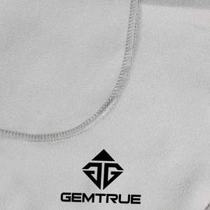 Paño de Pulido para Piedras Preciosas Sueltas, con Logotipo Personalizable, Lavable, Herramienta de Limpieza de Joyería, Color Gris - Product Image 2