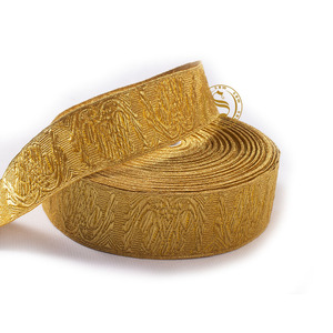 Lace <b>Ribbon</b> in Sizes 5mm to 80mm Gilt <b>Wire</b> Bullion Braid Customized High Quality - Product Image 5
