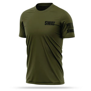 SWAT hommes respirant Performance chemise DTG imprimé hommes en gros Fitness T-shirt vêtements hommes course mince Sport T-shirt - Product Image 3