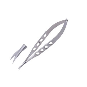 Portaagujas de córnea de acero inoxidable de titanio microquirúrgico certificado CE ISO, fuente de alimentación Manual, herramienta oftálmica - Product Image 6