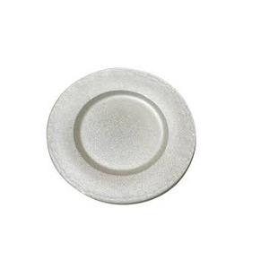 Placas de metal galvanizadas redondeadas Placas de cargador vintage Boda Construcción robusta Uso diario Vajilla segura - Product Image 4