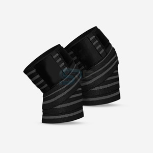 Bandages élastiques pour les coudes et les genoux avec logo personnalisé pour l'entraînement en salle de sport, l'haltérophilie, les sangles réglables - Product Image 6