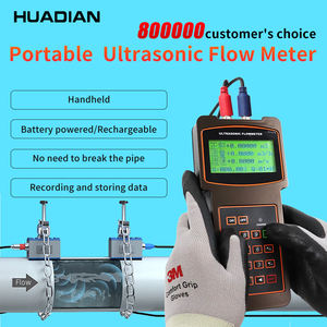 Oem akıllı pil 4-20ma Rs485 su kaynağı taşınabilir kelepçe el ultrasonik boru akış ölçer ile su için dijital ekran - Product Image 3