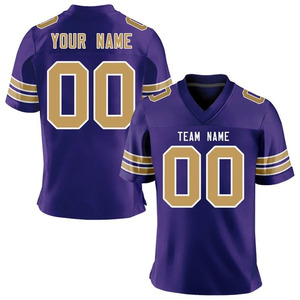 Haute qualité prix de gros OEM maillot de football américain Logo personnalisé nom et numéro sublimé uniforme de football respirant - Product Image 5