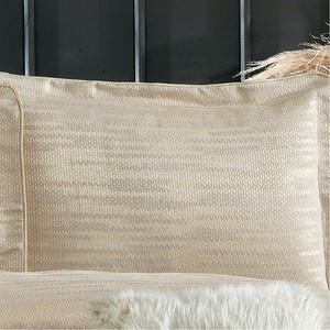 Ensemble de couvre-lit en chenille 4 pièces, taille King, anti-poussière, lavable, rayé, en coton - Product Image 3