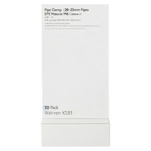 Abrazadera para Tuberías de 20-23 mm, Material EPDM, Rosca M8, Paquete de 100 Unidades, Marca Walraven KSB1 - Product Image 3