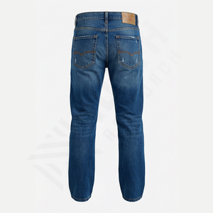 OEM <b>Men's</b> Comfortable 100% Cotton Denim Pant Custom Color Straight <b>Jean</b> <b>Embroidered</b> Button Waterproof Breathable Winter Bulk - Product Image 2